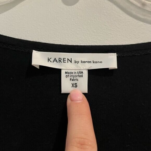 Karen Kane Black & Off-White Tribal Fringe Dress - Picture 7 of 7